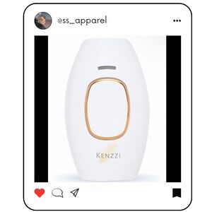 Kenzzi White and Gold Hair Removal Device
